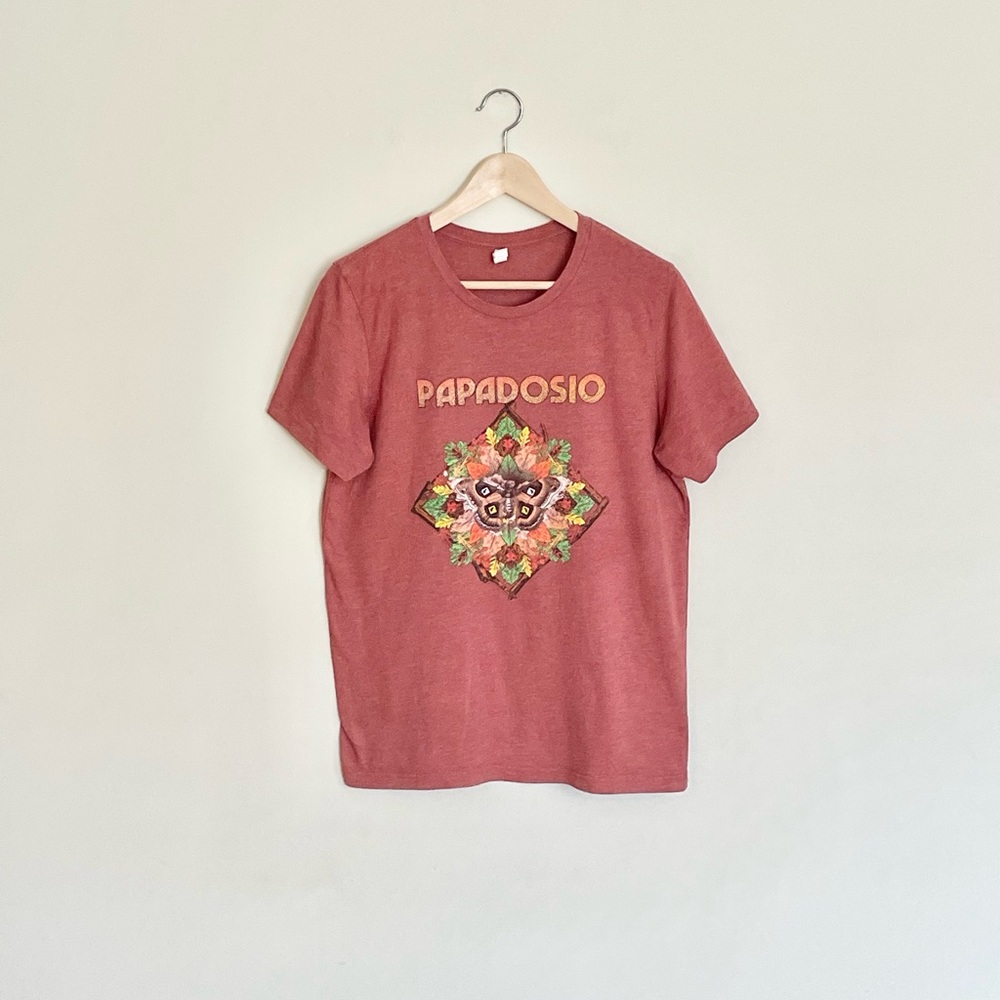 Papadosio 2019 Tour Moth Leaf Graphic Rust T Shirt Adult size Medium